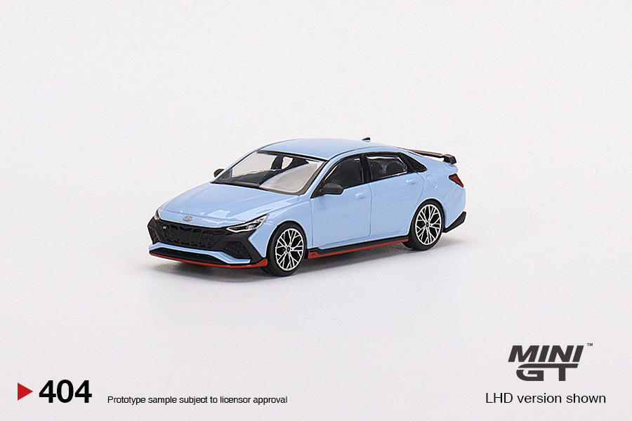 Mô hình xe Mini GT 1:64 Hyundai Elantra N Performance Blue - MGT00404