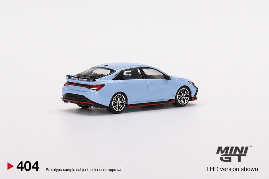 Mô hình xe Mini GT 1:64 Hyundai Elantra N Performance Blue - MGT00404