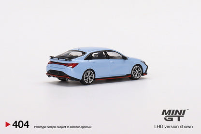 Mô hình xe Mini GT 1:64 Hyundai Elantra N Performance Blue - MGT00404