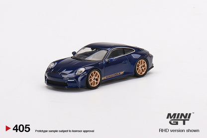 Mô hình xe Mini GT 1:64 Porsche 911 (992) GT3 Touring Gentian Blue Metallic - MGT00405