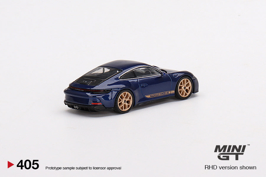 Mô hình xe Mini GT 1:64 Porsche 911 (992) GT3 Touring Gentian Blue Metallic - MGT00405