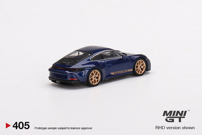 Mô hình xe Mini GT 1:64 Porsche 911 (992) GT3 Touring Gentian Blue Metallic - MGT00405