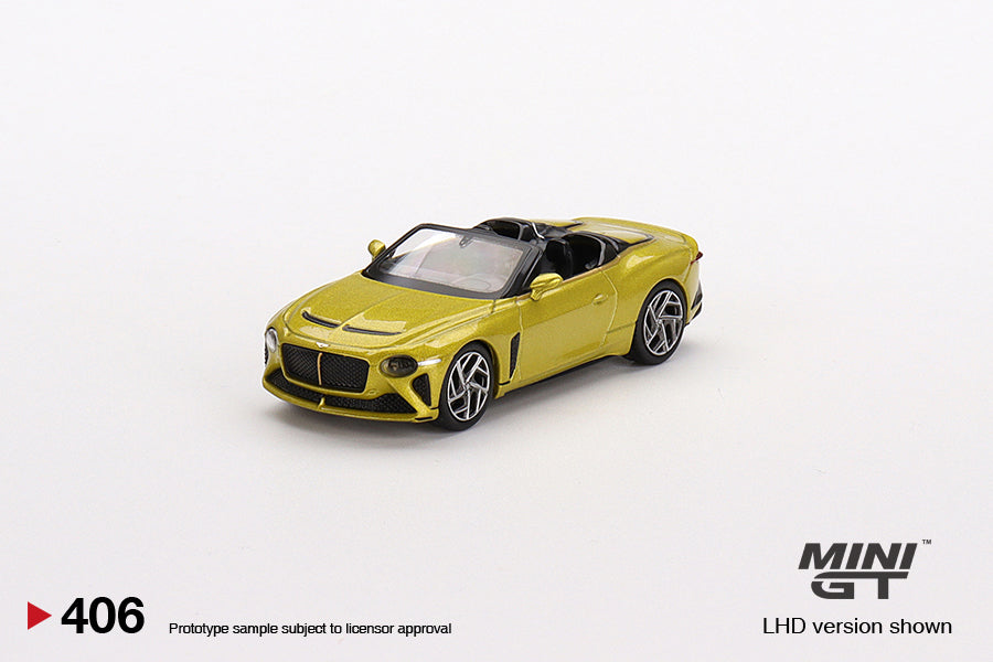 Mô hình xe Mini GT 1:64 Bentley Mulliner Bacalar Yellow Flame - MGT00406
