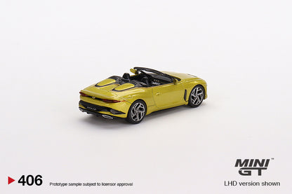 Mô hình xe Mini GT 1:64 Bentley Mulliner Bacalar Yellow Flame - MGT00406