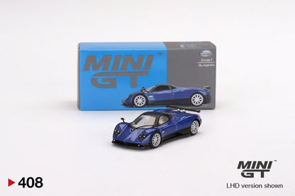 Mô hình xe Mini GT 1:64 Pagani Zonda F Blu Argentina - MGT00408