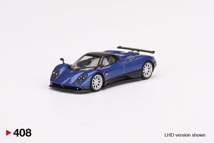 Mô hình xe Mini GT 1:64 Pagani Zonda F Blu Argentina - MGT00408