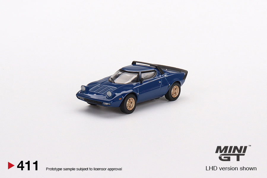 Mô hình xe Mini GT 1:64 Lancia Stratos HF Stradale Bleu Vincennes - MGT00411