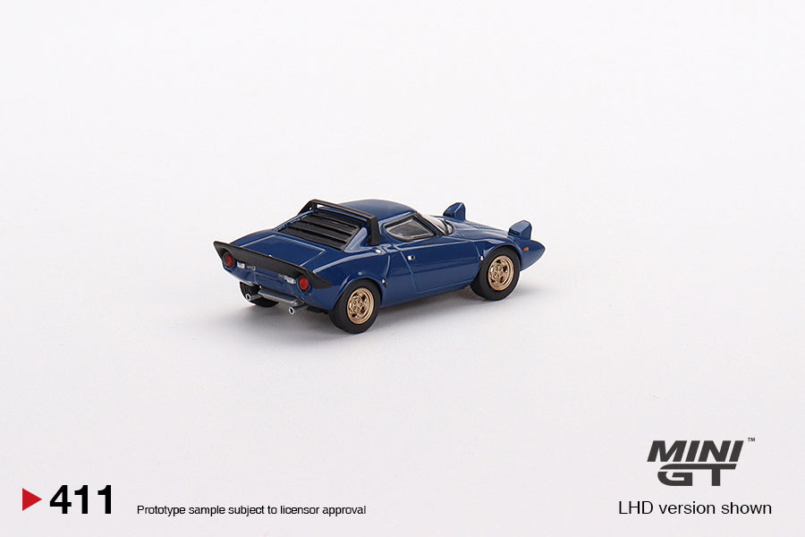 Mô hình xe Mini GT 1:64 Lancia Stratos HF Stradale Bleu Vincennes - MGT00411