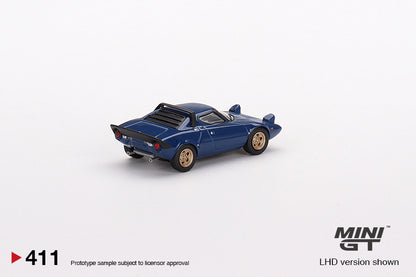 Mô hình xe Mini GT 1:64 Lancia Stratos HF Stradale Bleu Vincennes - MGT00411
