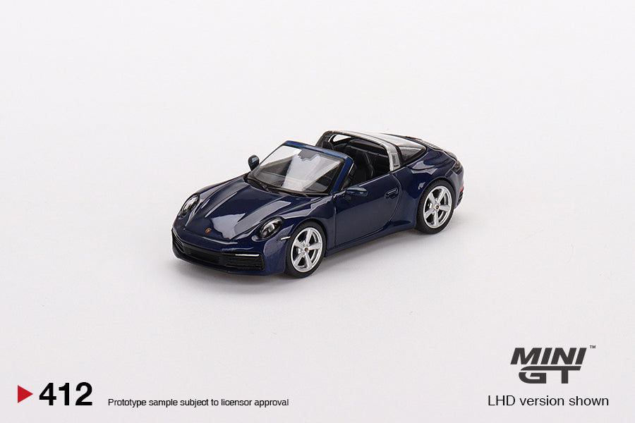 Mô hình xe Mini GT 1:64 Porsche 911 Targa 4S Gentian Blue Metallic - MGT00412