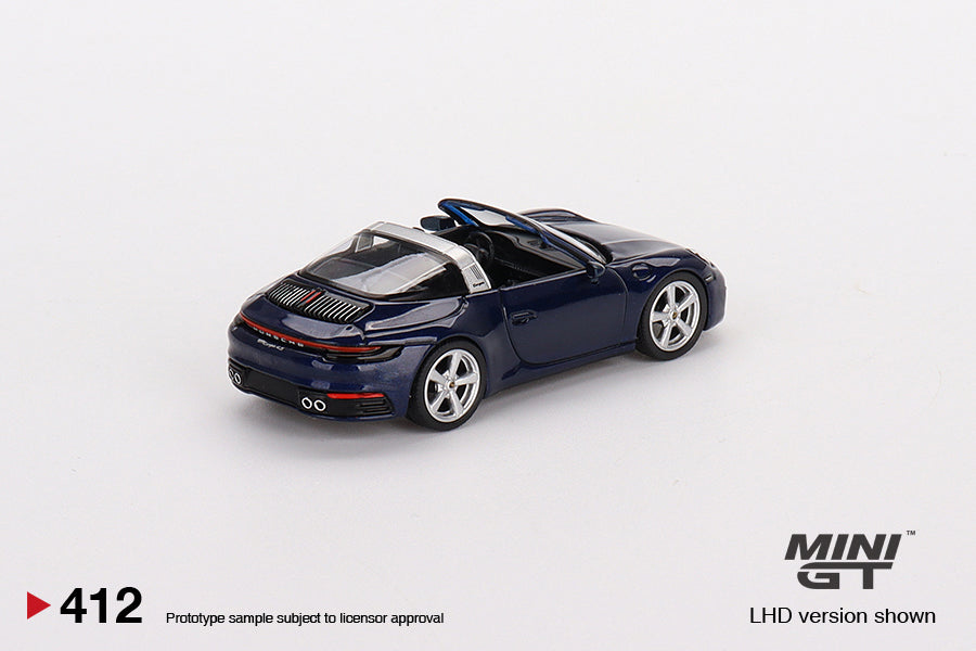 Mô hình xe Mini GT 1:64 Porsche 911 Targa 4S Gentian Blue Metallic - MGT00412