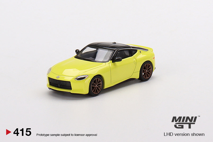 Mô hình xe Mini GT 1:64 Nissan Z Proto Spec 2023 Ikazuchi Yellow - MGT00415