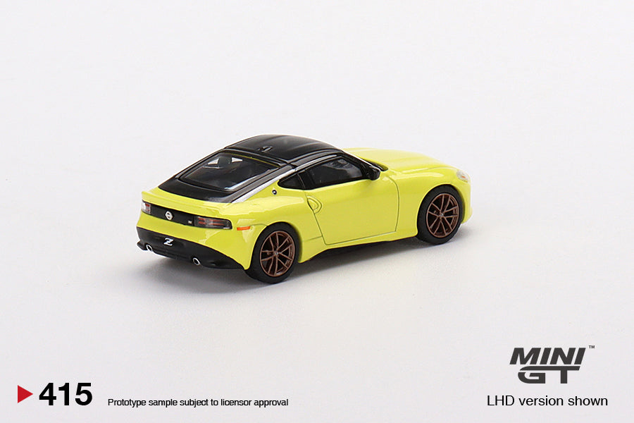 Mô hình xe Mini GT 1:64 Nissan Z Proto Spec 2023 Ikazuchi Yellow - MGT00415