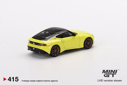 Mô hình xe Mini GT 1:64 Nissan Z Proto Spec 2023 Ikazuchi Yellow - MGT00415