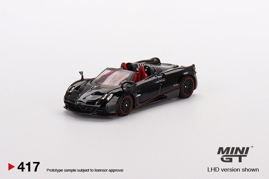 Mô hình xe Mini GT 1:64 Pagani Huayra Roadster Black - MGT00417