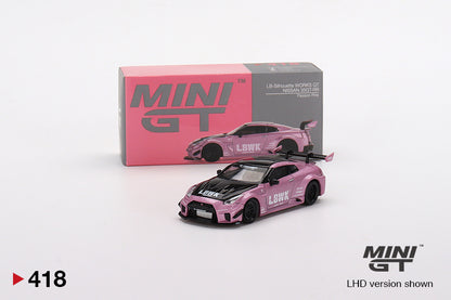 Mô hình xe Mini GT 1:64 LB-Silhouette WORKS GT NISSAN 35GT-RR Ver.2 Passion Pink - MGT00418