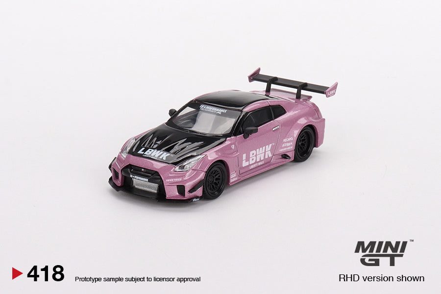 Mô hình xe Mini GT 1:64 LB-Silhouette WORKS GT NISSAN 35GT-RR Ver.2 Passion Pink - MGT00418