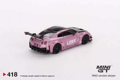 Mô hình xe Mini GT 1:64 LB-Silhouette WORKS GT NISSAN 35GT-RR Ver.2 Passion Pink - MGT00418