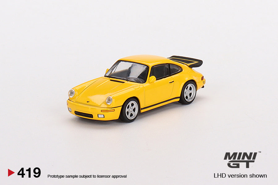 Mô hình xe Mini GT 1:64 RUF CTR 1987 Blossom Yellow - MGT00419