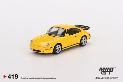 Mô hình xe Mini GT 1:64 RUF CTR 1987 Blossom Yellow - MGT00419