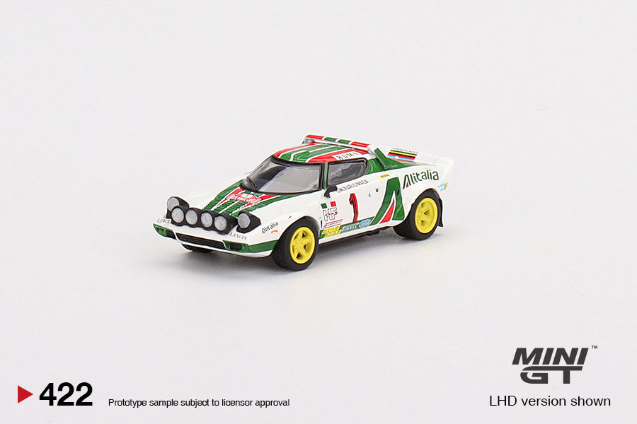 Mô hình xe Mini GT 1:64 Lancia Stratos HF 1977 Rally MonteCarlo Winner #1 - MGT00422