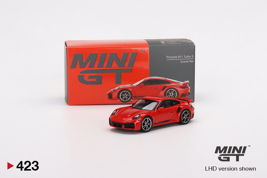 Mô hình xe Mini GT 1:64 Porsche 911 Turbo S Guards Red - MGT00423