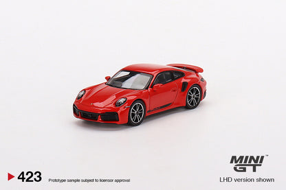 Mô hình xe Mini GT 1:64 Porsche 911 Turbo S Guards Red - MGT00423