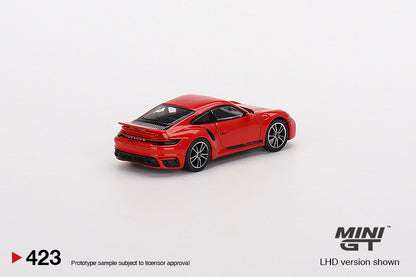 Mô hình xe Mini GT 1:64 Porsche 911 Turbo S Guards Red - MGT00423