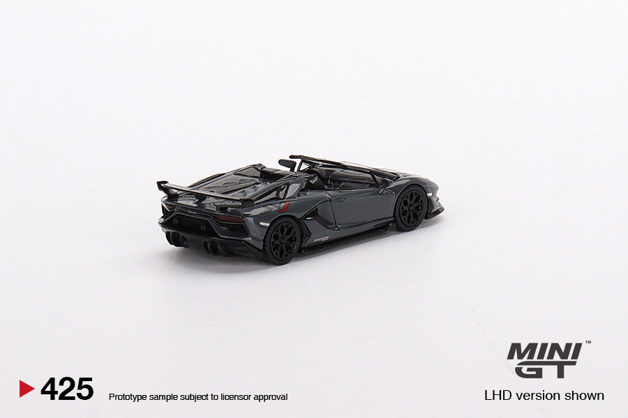 Mô hình xe Mini GT 1:64 Lamborghini Aventador SVJ Roadster Grigio Telesto - MGT00425