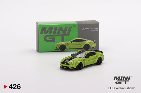 Mô hình xe Mini GT 1:64 LB-WORKS Ford Mustang Grabber Lime - MGT00426