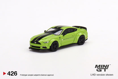 Mô hình xe Mini GT 1:64 LB-WORKS Ford Mustang Grabber Lime - MGT00426