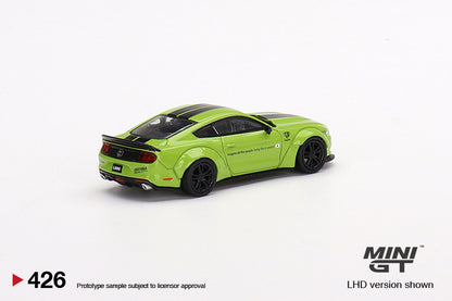 Mô hình xe Mini GT 1:64 LB-WORKS Ford Mustang Grabber Lime - MGT00426
