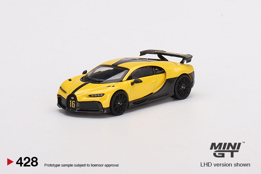 Mô hình xe Mini GT 1:64 Bugatti Chiron Pur Sport Yellow - MGT00428