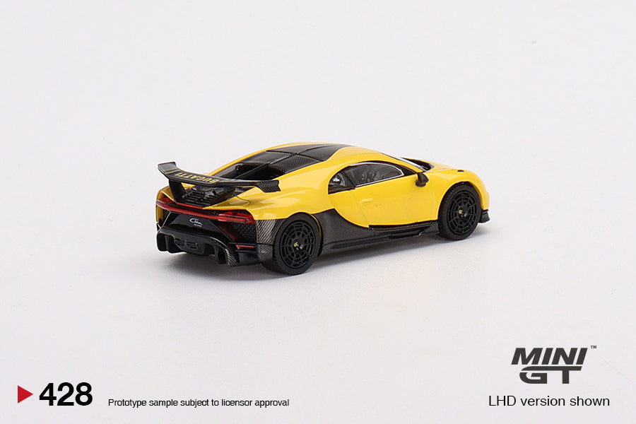 Mô hình xe Mini GT 1:64 Bugatti Chiron Pur Sport Yellow - MGT00428