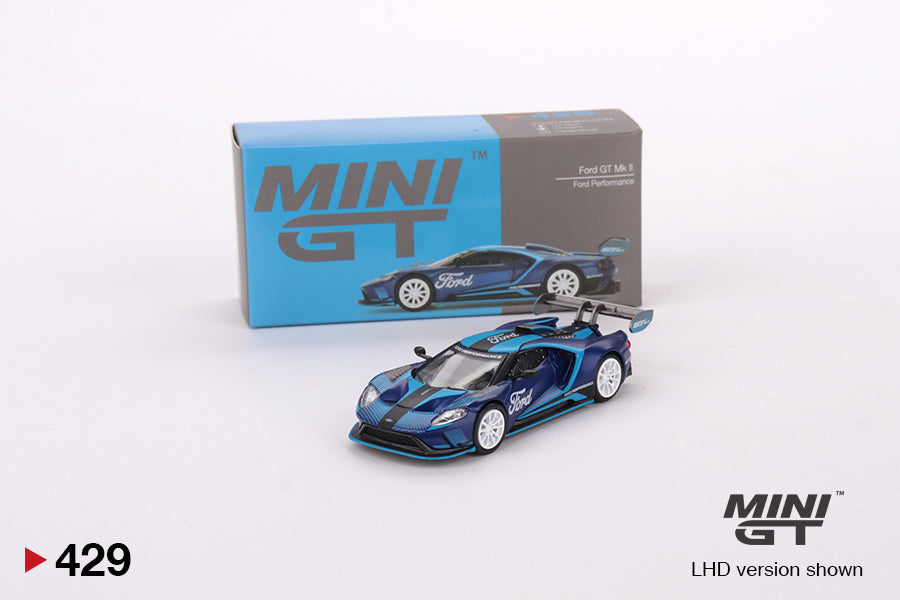 Mô hình xe Mini GT 1:64 Ford GT MK II Ford Performance - MGT00429