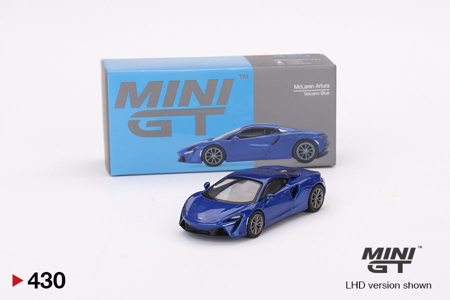 Mô hình xe Mini GT 1:64 McLaren Artura Volcano Blue - MGT00430