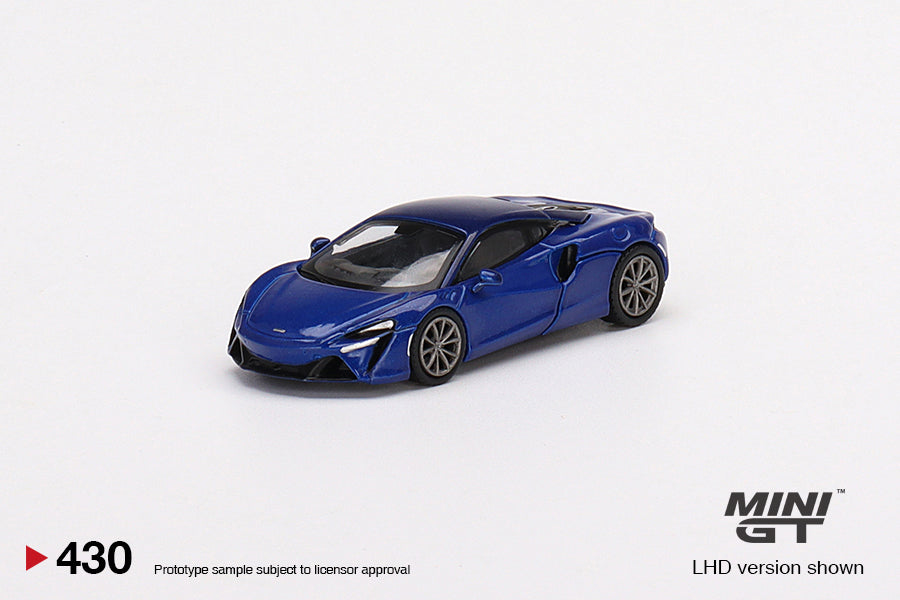 Mô hình xe Mini GT 1:64 McLaren Artura Volcano Blue - MGT00430