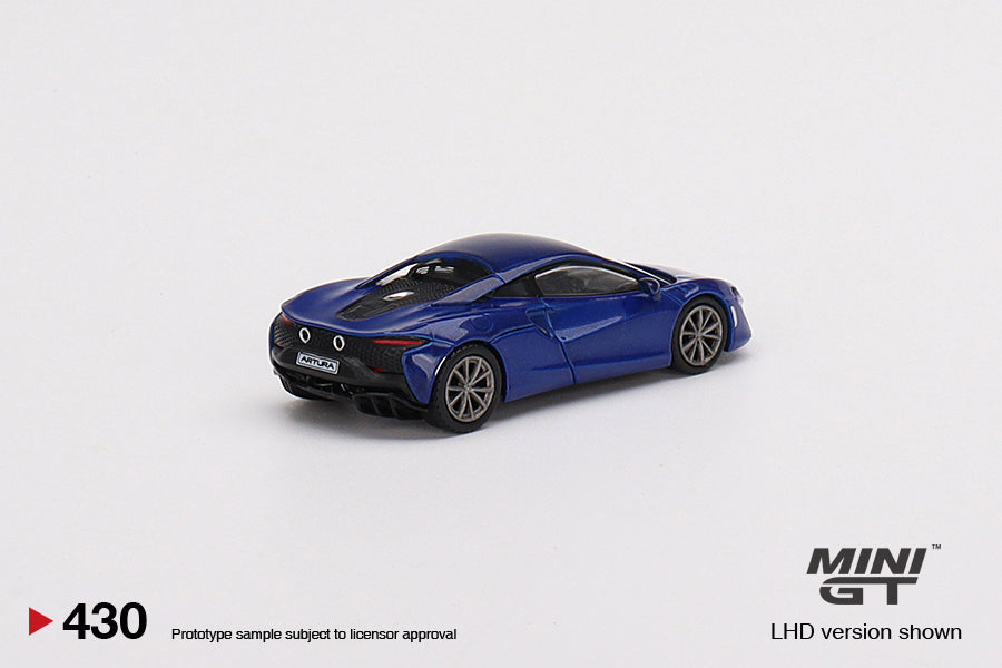 Mô hình xe Mini GT 1:64 McLaren Artura Volcano Blue - MGT00430