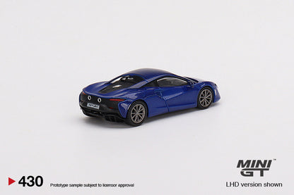 Mô hình xe Mini GT 1:64 McLaren Artura Volcano Blue - MGT00430