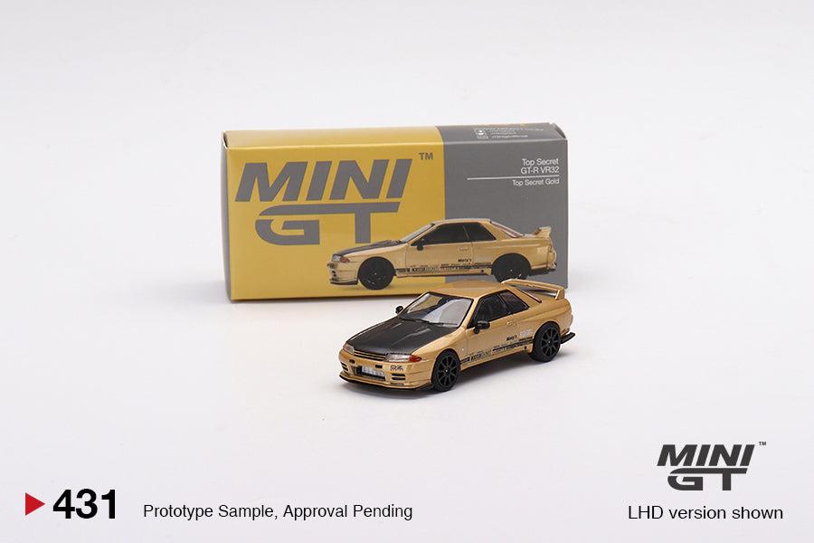 Mô hình xe Mini GT 1:64 Top Secret Nissan Skyline GT-R VR32 Top Secret Gold - MGT00431