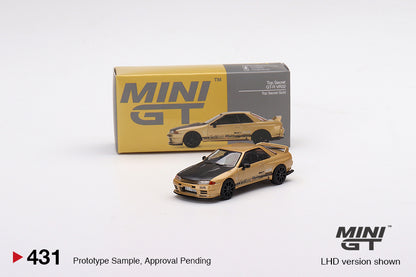 Mô hình xe Mini GT 1:64 Top Secret Nissan Skyline GT-R VR32 Top Secret Gold - MGT00431