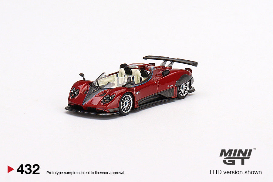 Mô hình xe Mini GT 1:64 Pagani Zonda HP Barchetta Rosso Dubai - MGT00432