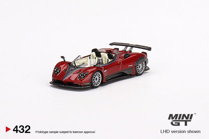 Mô hình xe Mini GT 1:64 Pagani Zonda HP Barchetta Rosso Dubai - MGT00432