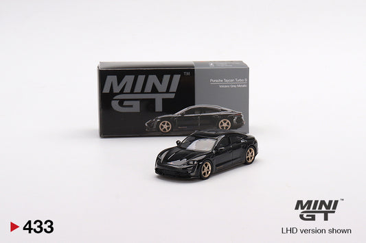 Mô hình xe Mini GT 1:64 Porsche Taycan Turbo S Volcano Grey Metallic - MGT00433