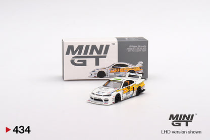 Mô hình xe Mini GT 1:64 LB-Super Silhouette Nissan S15 SILVIA #23 2021 Formula Drift Japan - MGT00434