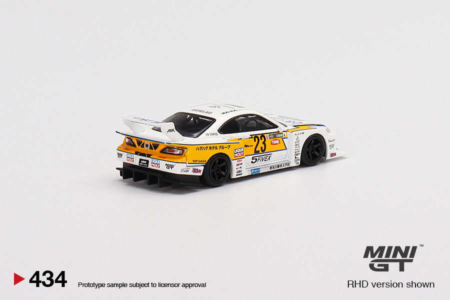 Mô hình xe Mini GT 1:64 LB-Super Silhouette Nissan S15 SILVIA #23 2021 Formula Drift Japan - MGT00434