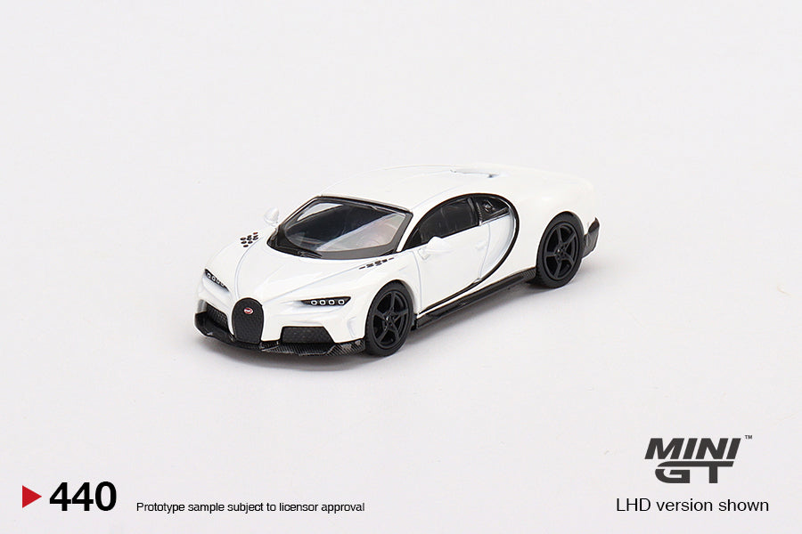 Mô hình xe Mini GT 1:64 Bugatti Chiron Super Sport White - MGT00440