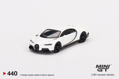 Mô hình xe Mini GT 1:64 Bugatti Chiron Super Sport White - MGT00440
