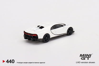 Mô hình xe Mini GT 1:64 Bugatti Chiron Super Sport White - MGT00440