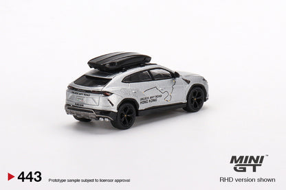 Mô hình xe Mini GT 1:64 Lamborghini Urus UNLOCK ANY ROAD HONG KONG HK Exclusive - MGT00443